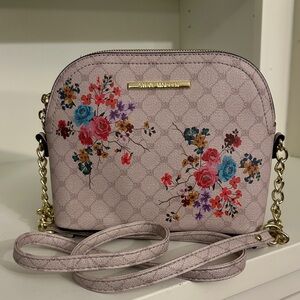 NWOT Steve Madden Beige Floral Crossbody Bag